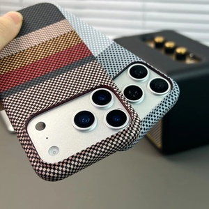 Coque de téléphone ultra-fine givrée effet fibre de carbone antichoc pour iPhone 17 12 13 Pro Max 14 15 16 Plus 17 Air - Product Image 4