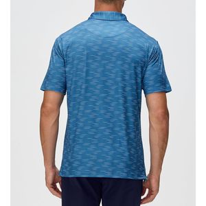เสื้อโปโลชายลายทางสำหรับตีกอล์ฟ แห้งเร็ว ระบายเหงื่อได้ดี สีน้ำเงิน ไซส์ M - Product Image 4