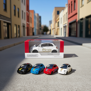 รถของเล่น Kinsmart Fiat 500e แบบหล่อขึ้นรูป ขนาด 1:28 ผลิตในอิตาลี - Product Image 2