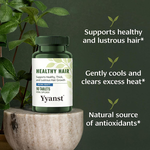 Cápsulas Herbales para un Cabello Saludable, Favorecen el Crecimiento y la Luminosidad del Cabello, 90 Unidades, Suplemento de Belleza Natural - Product Image 5