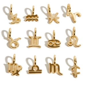 Alla moda 18K oro placcato in acciaio inox fai da te collana nuova dodici zodiaco e costellazioni ciondoli di moda per bambini e donne gioiello - Product Image 1