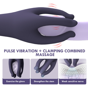 Vibrator Penis Pria, Mainan Seks Masturbator Pria dengan 10 Mode Getar, Getaran Melingkar untuk Stimulasi Penis, Glans, Klitoris, dan Puting. - Product Image 6