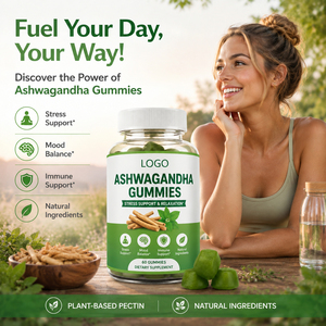 Complément alimentaire Gummies à l'Ashwagandha KSM-66 pour le soutien immunitaire et énergétique, végétalien, sans gluten, biologique - Product Image 3