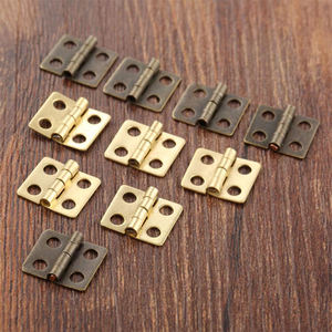 مجوهرات عتيقة صغيرة شديدة التحمل هدية صدر خشبية شكل فراشة مفصل مع مسامير - Product Image 2