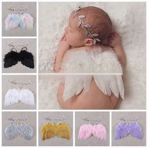 Nouvel ensemble porte-bébé style ailes d'<span class=keywords><strong>ange</strong></span>; Accessoire photo nouveau-né pour un mois; Vente en gros usine; Entièrement fait main - Product Image 5