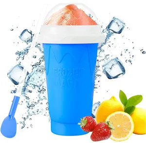 Hot Sale Silikon Eis Smoothie Cups Wieder verwendbare Slushy Cup Maker Schnell kühlende Frozen Pinch Cup