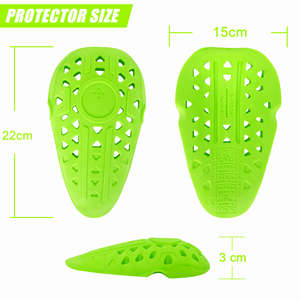 YOUNGSON Protège-genoux et coudes certifiés CE Niveau 1, protections pour moto, coussinets d'insertion, séchage rapide, évacuation de l'humidité - Product Image 1