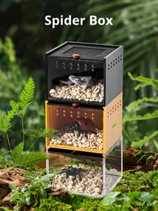 Fabricant Vente Directe Vache Fournitures pour Animaux de Compagnie Boîte de Reptile en Acrylique pour Araignée Scorpion Beetle Insecte Élevage Plateau Palette en Plastique - Product Image 3