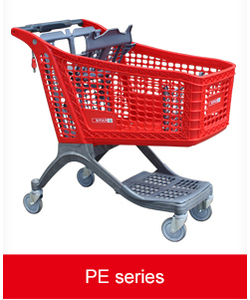 플라스틱 슈퍼마켓 트롤리 및 소매점 중고 90 리터 쇼핑 트롤리 카트 - Product Image 3