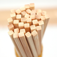 Brochettes en bambou jetables de 3 mm, carrées, différentes tailles, écologiques, pour barbecue en extérieur