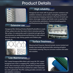 ตาข่ายเหล็กชุบสังกะสีเคลือบพีวีซีแบบเชื่อมชนิดทวิลล์วีฟ - Product Image 3