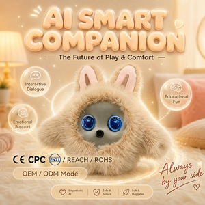 Robot compagnon interactif intelligent tendance, peluche rose avec yeux expressifs, cadeau d'anniversaire ou de vacances pour filles - Product Image 2