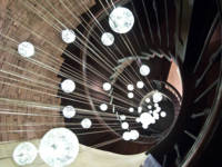 Kit d'escalier en spirale avec éclairage LED CBMmart, prix compétitifs, escaliers intérieurs et extérieurs, couleur noire, escalier en fer forgé