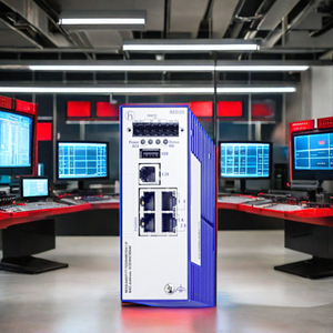 Commutateur réseau Hirschmann <span class=keywords><strong>GECKO</strong></span> 8TX/2SFP Lite Commutateur Ethernet/Fast-Ethernet pour rail industriel géré ETHERNET avec liaison montante Gigabit - Product Image 3