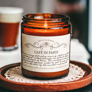 LANJO hot selling customized coffee scented soy wax amber color <b>candle</b> for home decoration accept custom logo and scent - Product Image 6