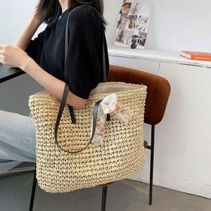 Rơm Vòng Crossbody Túi Dệt Rắn Ngựa Hàng Nửa Trăng Ngọc Trai Đính Cườm Túi Việt Nam Mây Túi Xách Lấp Lánh Bãi Biển - Product Image 4