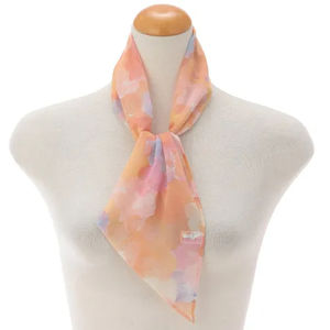 Pañuelo de Mujer Multicolor de Poliéster, Diseño Cuadrado Pequeño, Pintado a Mano, Ligero, Transpirable, a la Moda, Venta al Por Mayor, Primavera-Verano - Product Image 2