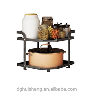Estante organizador de encimera de Metal multiusos, soporte de almacenamiento de esquina para cocina, baño, tocador, armario de especias/cosméticos - Product Image 3