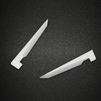 Lame de scie industrielle personnalisée, trapezoidale, en zircone, pour couteau utilitaire, pièces en céramique
