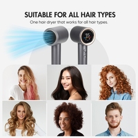 Sèche-cheveux professionnel personnalisé avec logo, sèche-cheveux intelligent AI pour salon, sèche-cheveux à température constante avec capteur