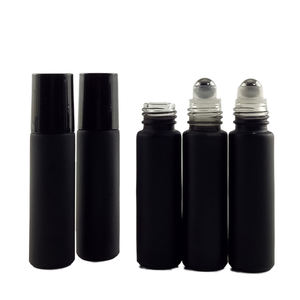 Bottiglia di olio di essenza di palla nera di nuovo design fantasia di migliore qualità all'ingrosso 15ml di copertura in vetro scuro per contagocce - Product Image 5
