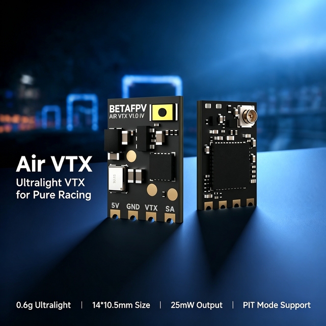 BETAFPV Air VTX V1.0 IV 0.6g Ultralight 25mW 5.8G FPV VTX PIT Mode 14*10.5mm for FPV Racing Drone