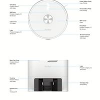 Redroad R10 Robot aspirateur humide équipement de nettoyage à sec appareils ménagers intelligents alimenté par batterie électrique avec de l'eau