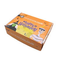 Boîte d'expédition en carton ondulé sur mesure à thème avion, durable et pliable, pour emballage de bonbons, jouets et cadeaux de fêtes, avec logo imprimé personnalisé