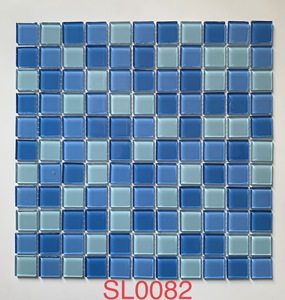 Azulejo de Vidrio Mosaico Moderno Más Vendido de Kasaro para Hotel, Hospital, Piscina, Cocina, Revestimiento, <span class=keywords><strong>Color</strong></span> Azul, 4 mm de Grosor, Más de 5 Años - Product Image 5