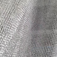 Tissu écharpes vêtements en tulle doux et transparent extensible en viscose métallisée