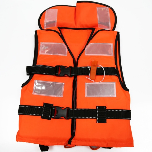 Wholesale Customizable Adult Water Rescue Floating Device Factory Direct EPE Foam Reflective Lifesaving Vest Orange CCS