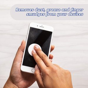 Paño de Limpieza de Pantalla de Teléfono de Microfibra Mini con Adhesivo de Silicona Personalizado, Adhesivo en Blanco para Limpiar Pantallas de Móviles, Lentes y Gadgets - Product Image 1