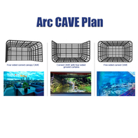 Écran publicitaire commercial LED incurvé modulaire 8K HDR pour intérieur/extérieur, idéal pour les centres commerciaux et les murs vidéo créatifs