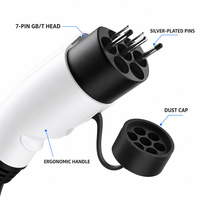 Chargeur EV portable GB/T 3,5 kW 7 kW à courant réglable, câble de charge EVSE étanche IP67 pour BYD Wuling