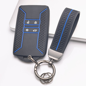 Funda para llavero de <span class=keywords><strong>Renault</strong></span> Duster Laguna Zoe Koleos Kadjar Captur Fluence Latitude con llavero, accesorio para motocicleta, uso diario - Product Image 4