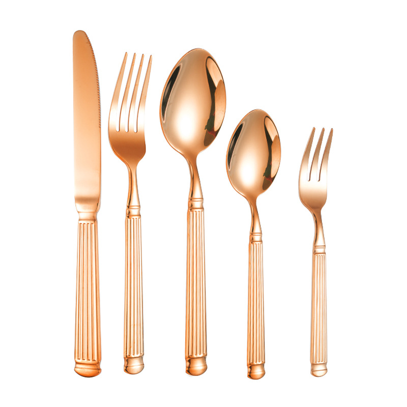 Rose gold five-piece set