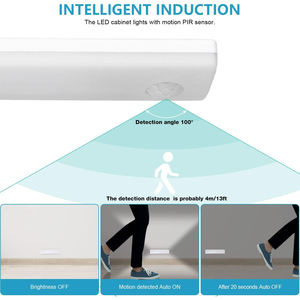 Luz con Sensor de Movimiento para Debajo del Gabinete, Luz LED Interior Ultrafina para Armario, Funciona con Batería Recargable, Luz Nocturna Adhesiva - Product Image 2