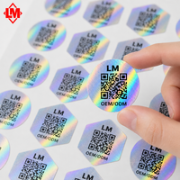 Autocollant personnalisé avec code QR holographique, autocollant de sécurité anti-contrefaçon pour l'emballage des produits, imperméable