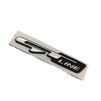 Autocollant Emblème Lettres Xtx 3D ABS Chrome GT Line pour Voiture Sportive avec Adhésif 3M4229P et Garantie 1 An