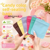 Sachet refermable mat de qualité alimentaire avec fermeture éclair pour café en grains, bonbons et snacks, épaissi