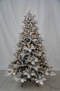 Sapin de Noël Artificiel de Luxe 1,5-3 m Pré-éclairé à LED, Charnières Intégrées, Décoration Intérieure, Installation Facile, Ignifuge, Durable - Product Image 2