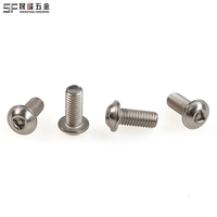 Tornillo de seguridad antimanipulación con cabeza triangular, cabeza alomada con cuello, cabeza de puente, cabeza de botón con brida y pasador triangular
