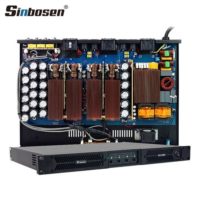 Sinbosen K4-1000 Output Power Audio 1u Digital 4 Channel 1000w Stage Power Amplifier for Sound