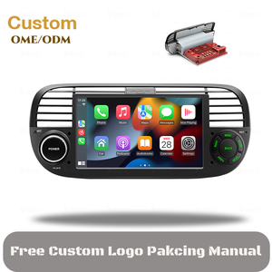 BQCC Autoradio 7" Mp5 con FM AM RDS, Carplay, Android Mirrorlink, Lettore Multimediale Video BT, Schermo per Auto <span class=keywords><strong>Fiat</strong></span> 500 07-15 - Product Image 1