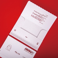 Haute qualité imprimé texte clair rouge blanc papier déchirant enveloppe Portable bricolage enveloppes carte d'invitation