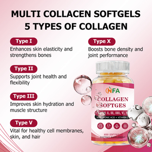 Cápsulas de Colágeno Más Vendidas, Fortalecen el Cabello con Ácido Hialurónico y Vitamina C, Cápsulas Blandas de Colágeno que Aumentan la Elasticidad de la Piel - Product Image 6