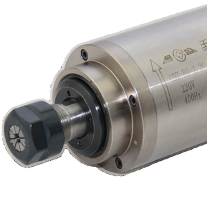 มอเตอร์แกนหมุน CNC ขนาด 80 มม. กำลัง 2.2 กิโลวัตต์ 24000 รอบต่อนาที ระบายความร้อนด้วยน้ำ สำหรับงานแกะสลัก ตัดอะคริลิก ไม้อัด MDF และงานไม้ - Product Image 1