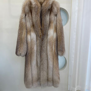 Abbigliamento di pelliccia invernale personalizzato moda donna a buon mercato pelliccia di volpe autentico cappotto di pelliccia di volpe - Product Image 5