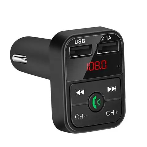 Car Charger Mp3 Player Audio Adapter Wireless Bt 5.0 Receiver Dual Usb Handsfree Fm Transmitter LED Car Bluetooth