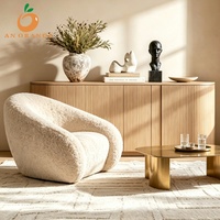 Nouveau design, ensemble de canapés modernes, fauteuil en peau de mouton, siège cascade, mobilier de salon, confort et détente pour appartement et villa